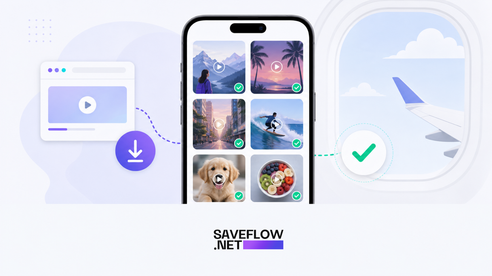 Watch TikTok Offline on Flights, No App Needed